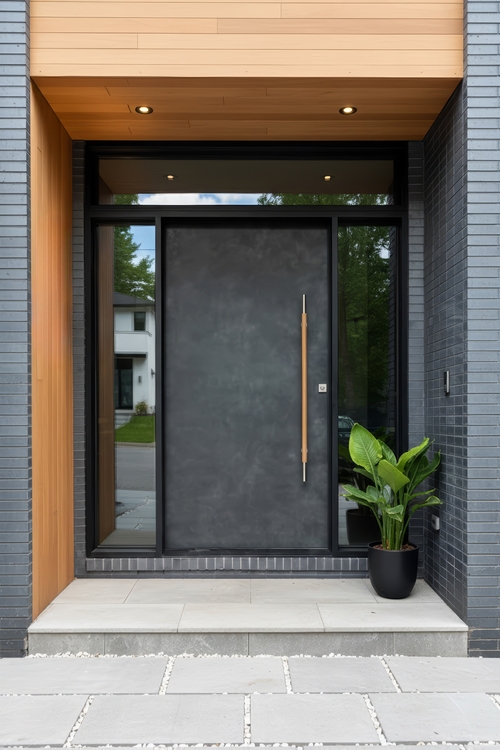 Входная группа с остеклением