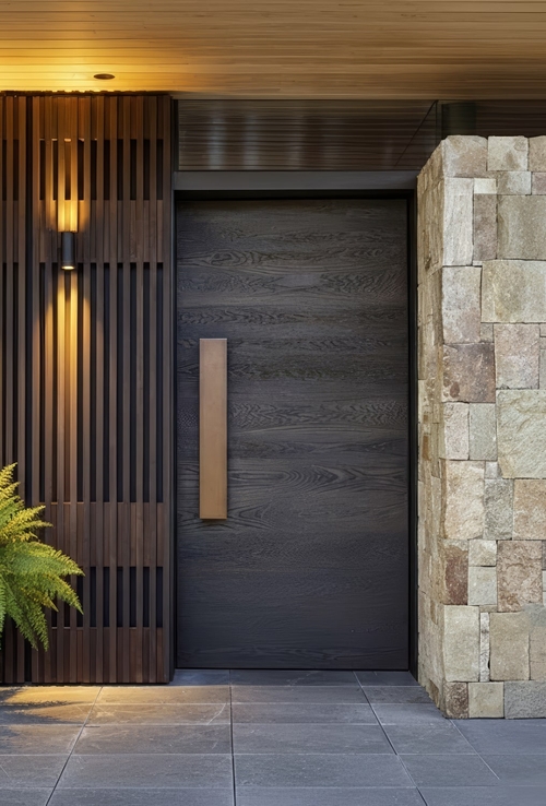 Дверь МДФ с бугельной ручкой