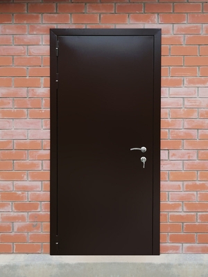 Порошковая дверь для гаража (д. Жостово) Порошковая дверь для гаража (д. Жостово)