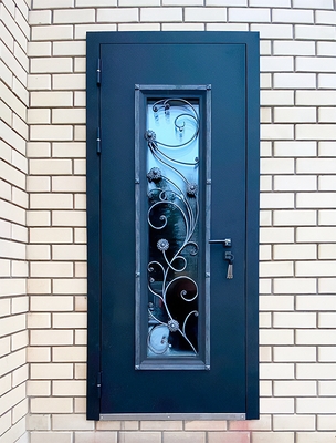 Стальная дверь с ковкой Стальная дверь с ковкой